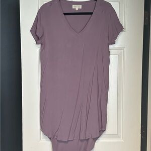 Cloth & Stone Women's V-Neck Shirt dress